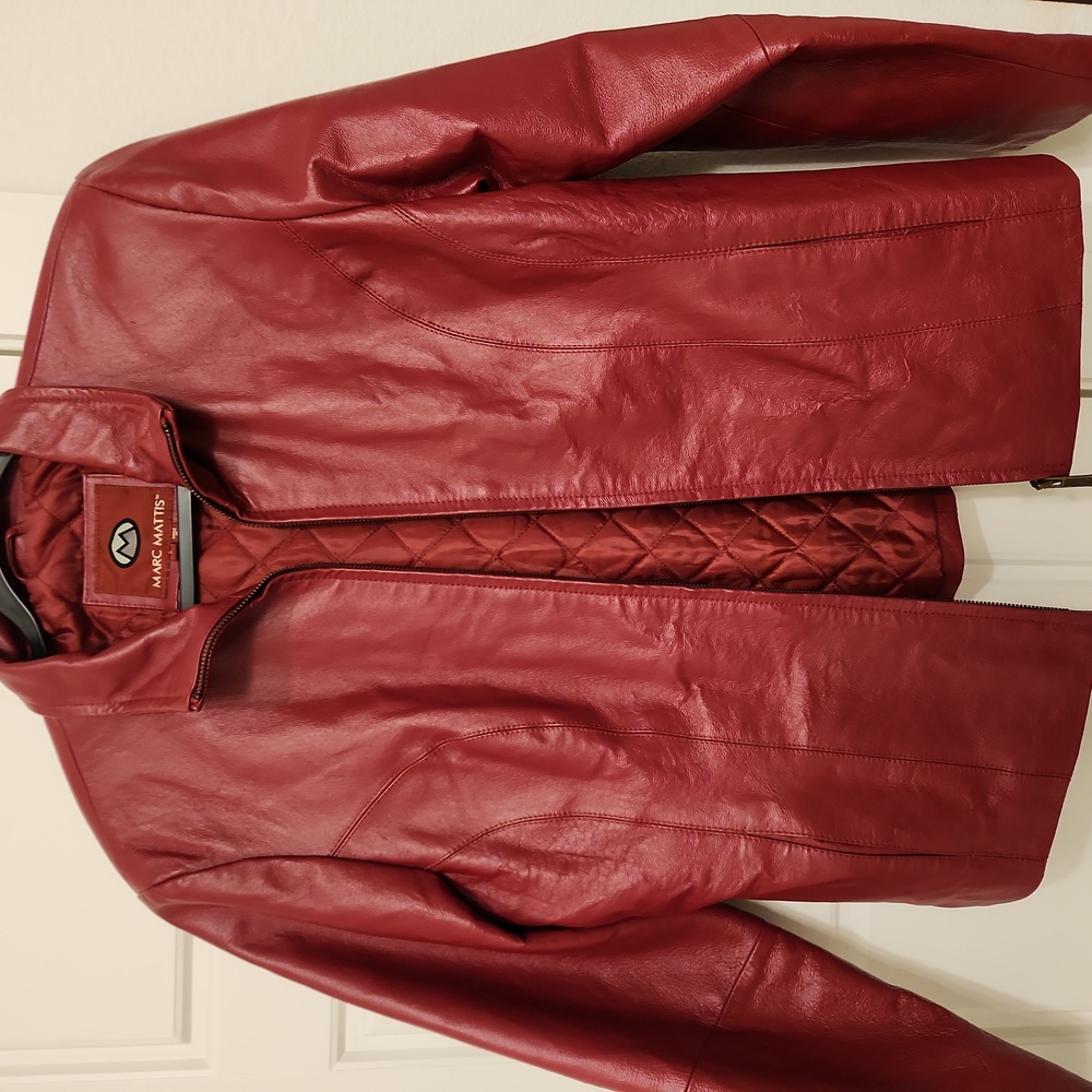 Marc Mattis Red Leather Jacket
